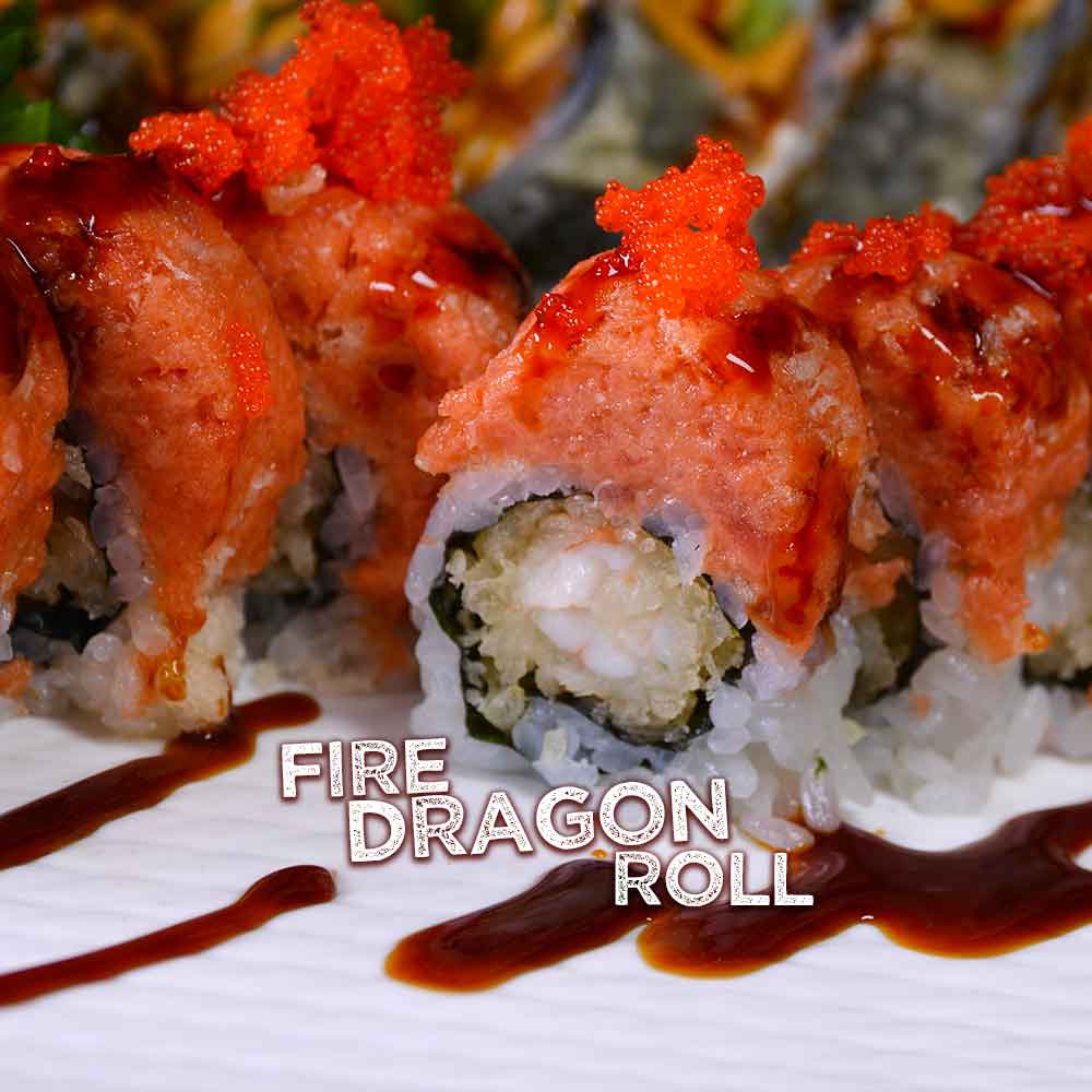 Fire Dragon Roll at Mr Sushi & Grill, Middletown NY